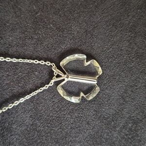Gorham Crystal Butterfly Necklace